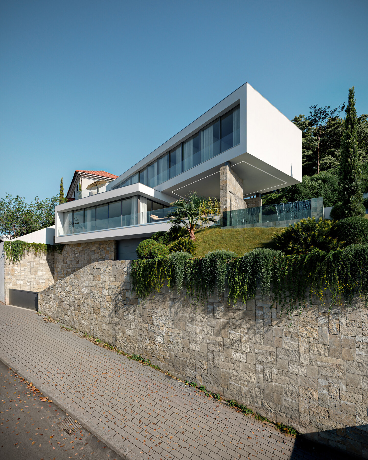 Casa SP Braga, fachada e acesso