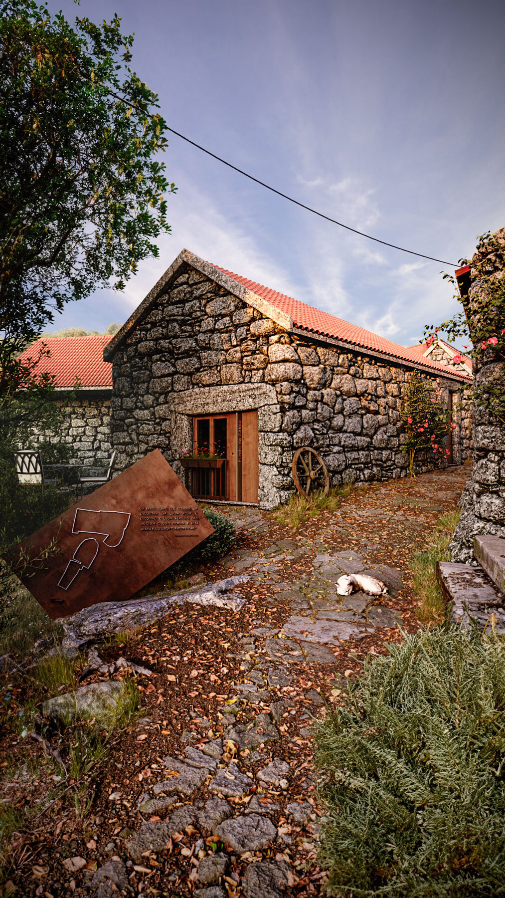Fundo da Aldeia, pátio exterior